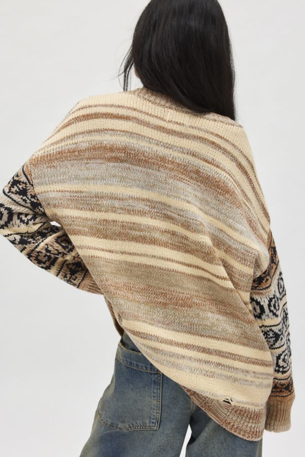 Slide View: 4: BDG Sully Swirl Pullover Sweater