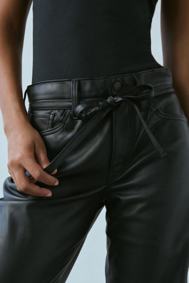 Slide View: 2: Levi's® XL Straight Tie Waist Faux Leather Pant