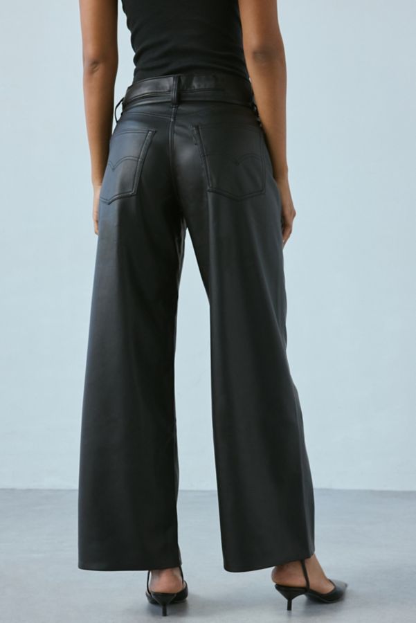 Slide View: 3: Levi's® XL Straight Tie Waist Faux Leather Pant