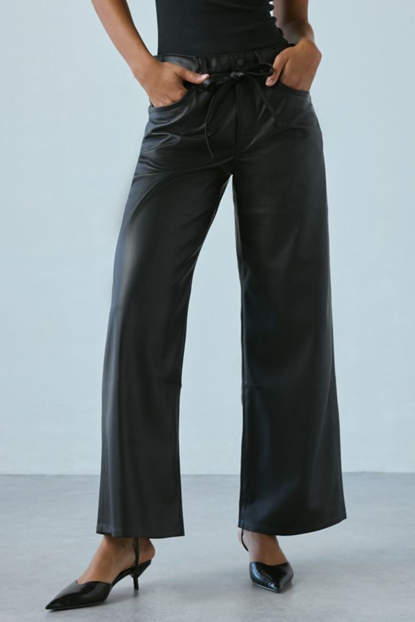 Slide View: 4: Levi's® XL Straight Tie Waist Faux Leather Pant