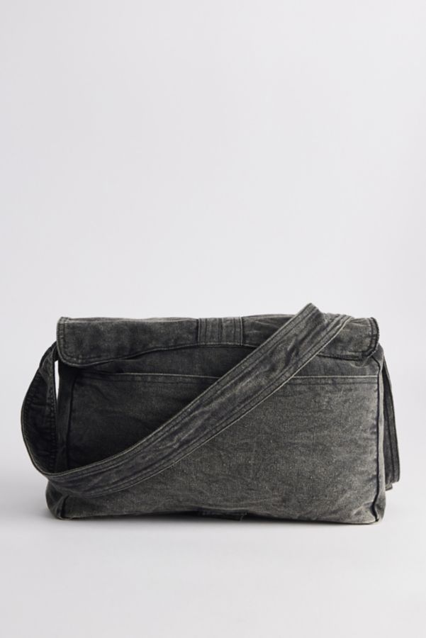 Slide View: 4: Patched Messenger Bag