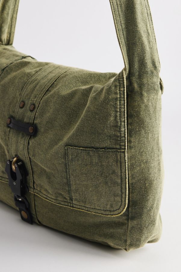 Slide View: 3: Patched Messenger Bag