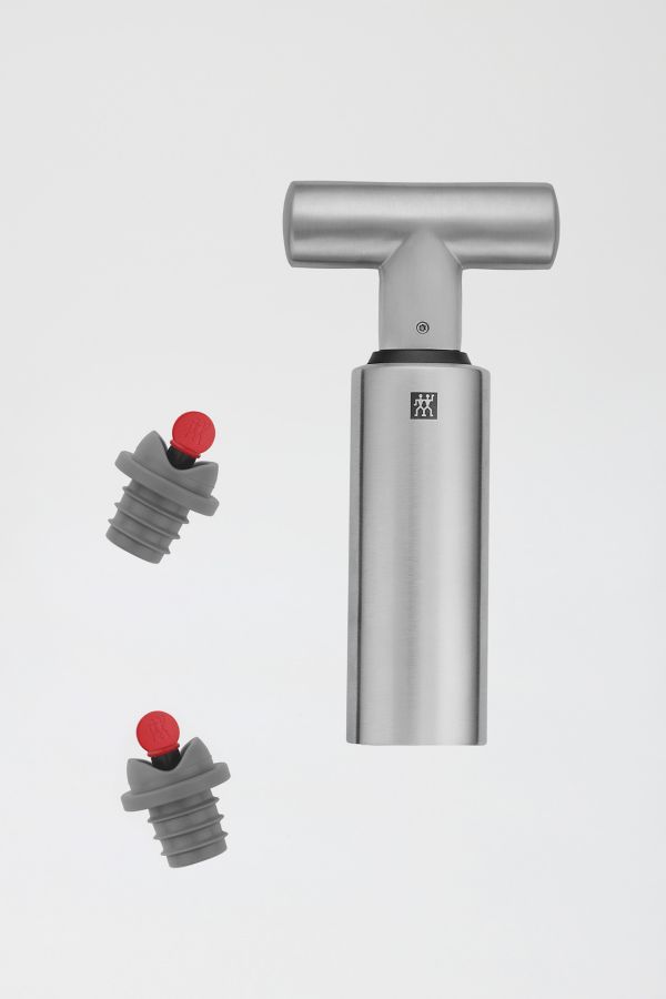 Slide View: 1: ZWILLING Sommelier Bottle Vacuum Pump + Stopper Set