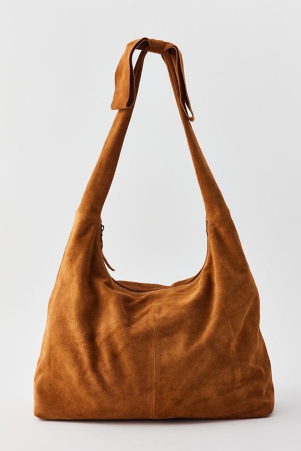 Slide View: 1: Kimchi Blue Bow Suede Hobo Bag