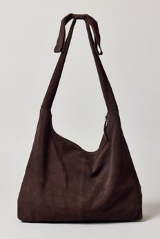 Slide View: 3: Kimchi Blue Bow Suede Hobo Bag