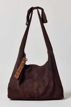 Slide View: 1: Kimchi Blue Bow Suede Hobo Bag