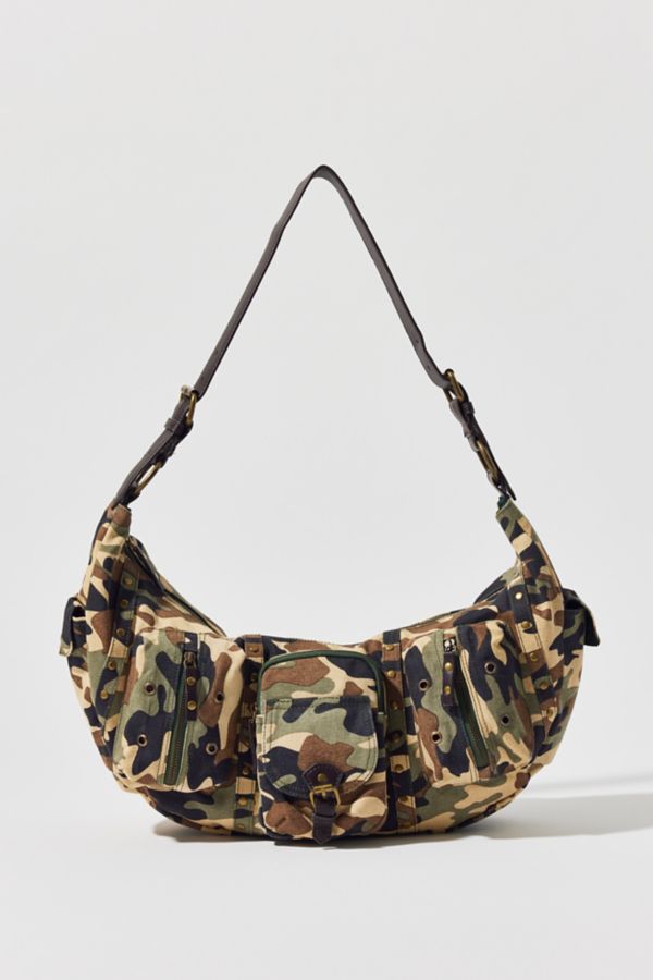 Slide View: 2: Sac Hobo en Toile à Poche BDG