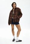 Thumbnail View 1: BDG Harrington Check Plaid Fleece Shirt Jacket