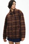 Thumbnail View 4: BDG Harrington Check Plaid Fleece Shirt Jacket