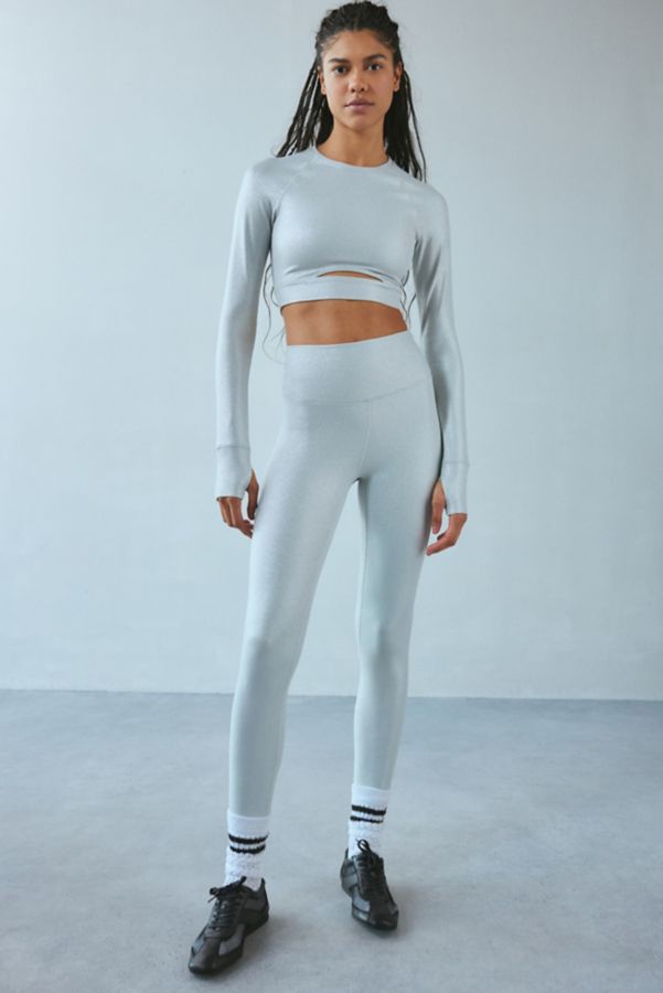 Slide View: 2: Beach Riot Piper Silver Shine Legging