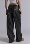 Thumbnail View 4: GUESS ORIGINALS Faux Leather Patch Pocket Wide Leg Pant