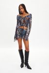 Thumbnail View 1: Jaded London Dahna Macramé Mesh Mini Dress