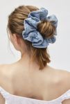 Thumbnail View 1: Denim Frayed Flower Scrunchie