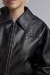 Thumbnail View 2: GUESS ORIGINALS Distressed Faux Leather Bomber Jacket