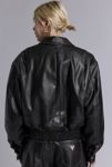 Thumbnail View 3: GUESS ORIGINALS Distressed Faux Leather Bomber Jacket