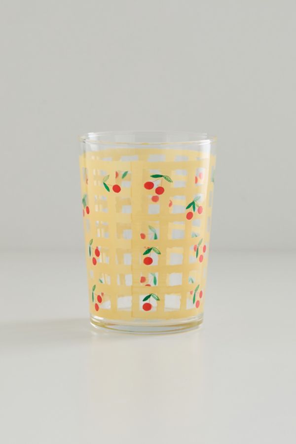 Slide View: 2: Checkered Juice Glass