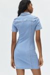 Thumbnail View 5: UO Monica Button-Up Short Sleeve Denim Mini Dress