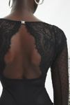 Thumbnail View 4: Thistle + Spire Constellation Dotted Mesh Long Sleeve Bodysuit