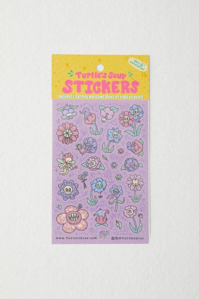 Turtle’s Soup Icon Glitter Sticker Sheet