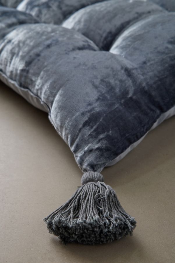 Slide View: 4: Nirvana Velvet Floor Cushion