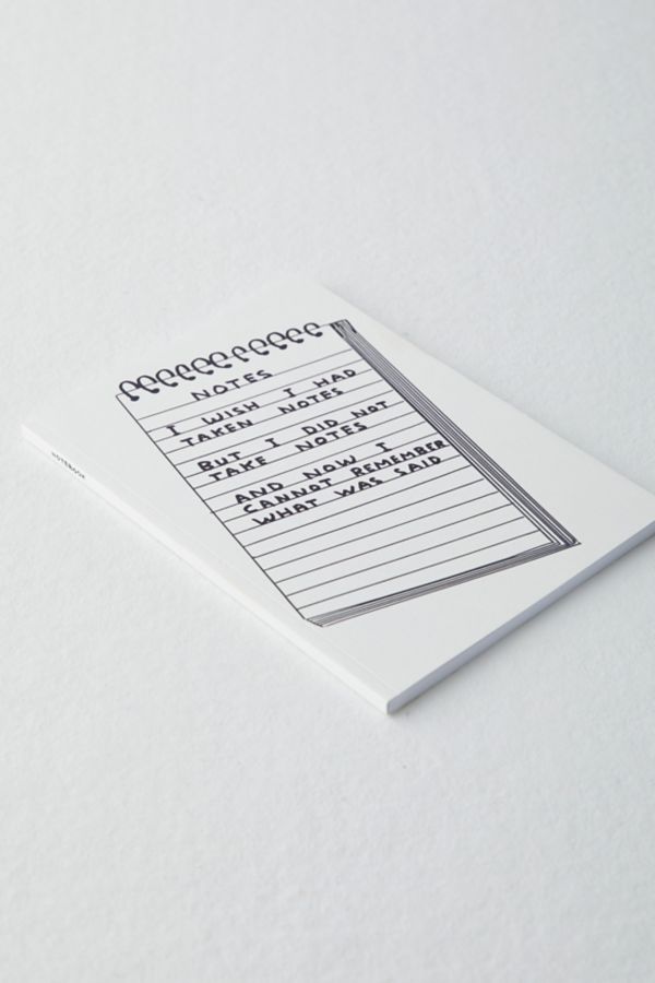 Slide View: 3: Brainbox Candy X David Shrigley Wish I'd Taken Notes Notebook