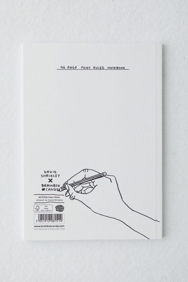 Slide View: 4: Brainbox Candy X David Shrigley Wish I'd Taken Notes Notebook