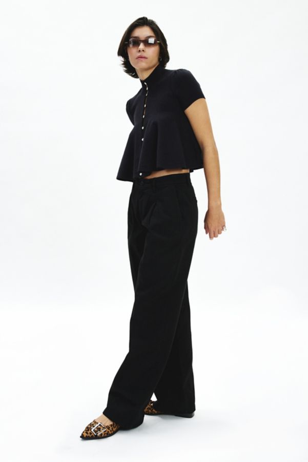 Slide View: 1: GUESS JEANS Wide Leg Trouser