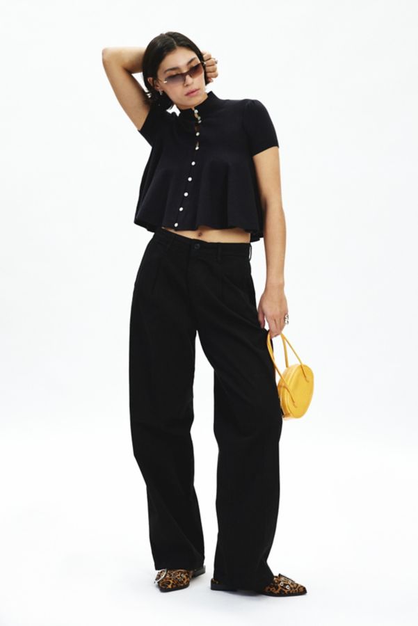 Slide View: 3: GUESS JEANS Wide Leg Trouser