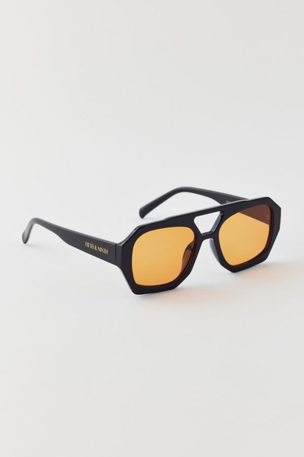 Slide View: 3: Fifth & Ninth Ryder Aviator Sunglasses