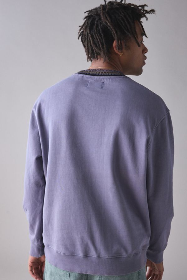 Slide View: 4: The Critical Slide Society Offset Rib Crew Neck Sweatshirt