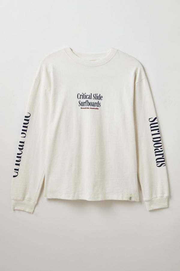 Slide View: 1: Le T-shirt à Manches Longues Graphique Offset The Critical Slide Society