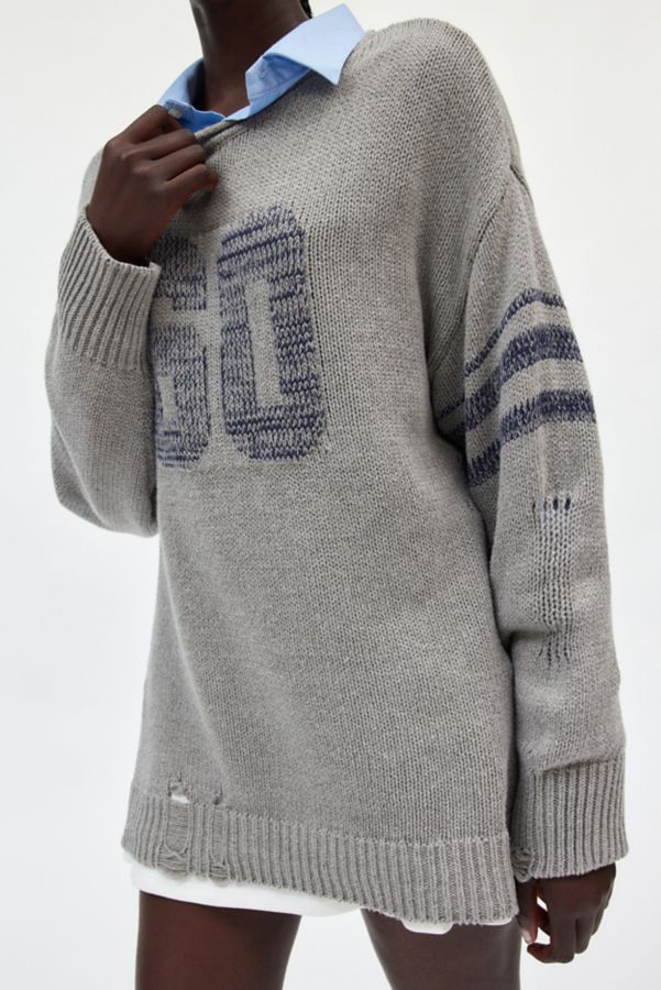 Slide View: 2: BDG Warner Varsity Pullover Sweater