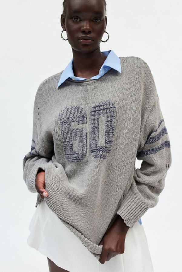 Slide View: 3: BDG Warner Varsity Pullover Sweater