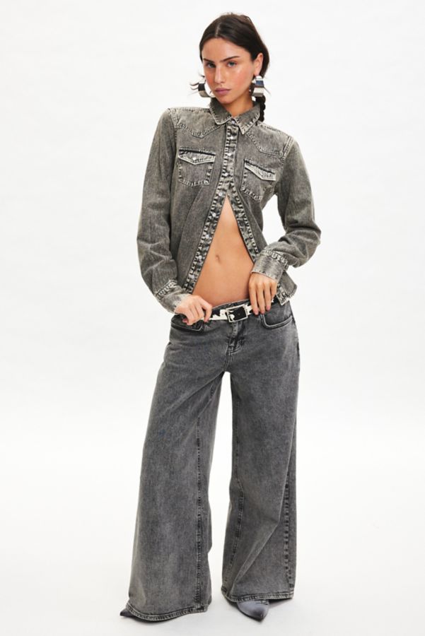 Slide View: 1: BDG Ariella Denim Western Shirt