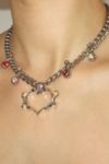 Thumbnail View 1: RIMOR The Pierced Selma Heart Chain Necklace