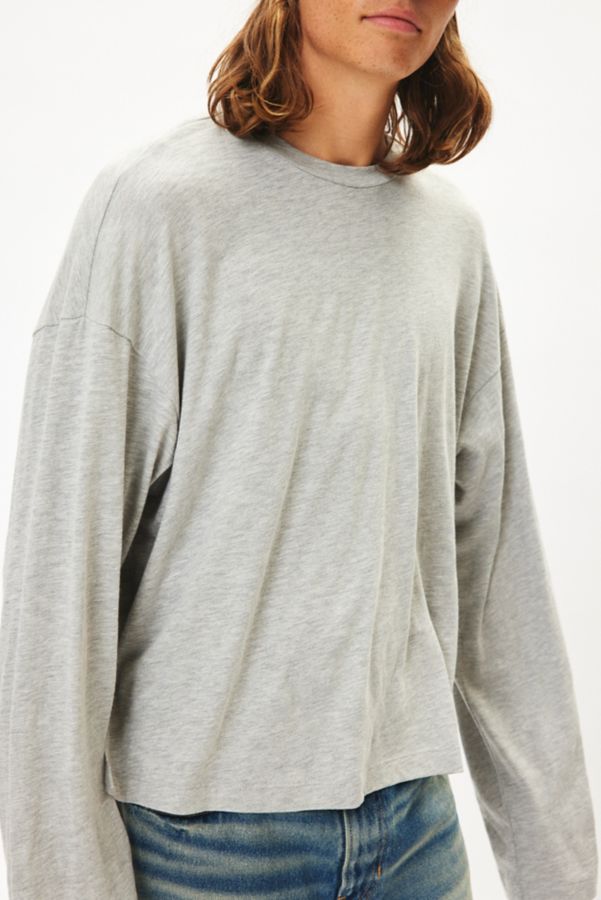 Slide View: 1: Urban Renewal Remnants Made In LA Boxy Drippy Long Sleeve Tee