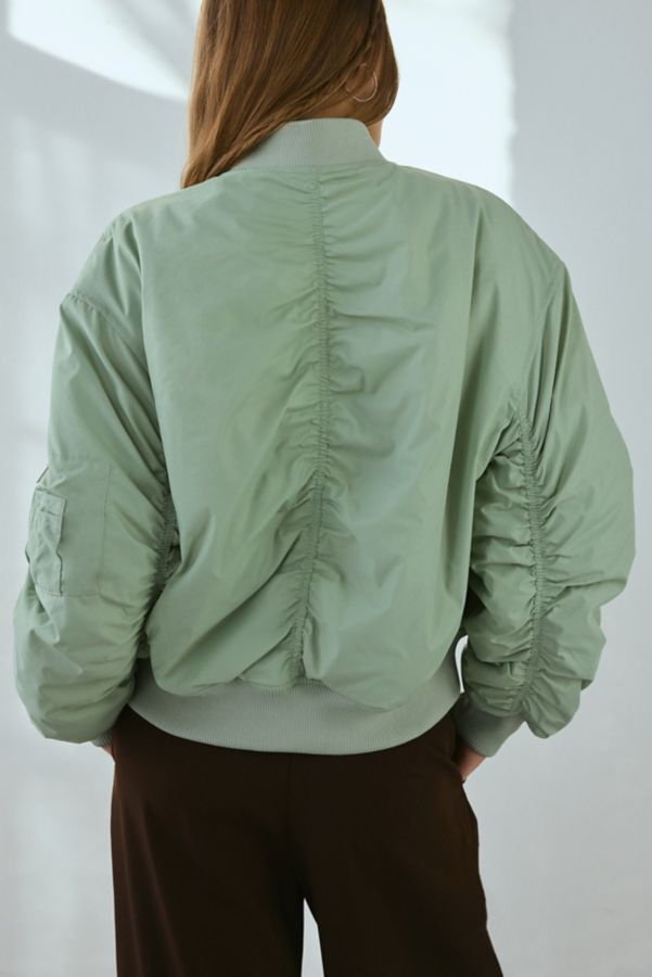 Slide View: 4: BDG Charlie Barrel Sleeve Bomber Jacket