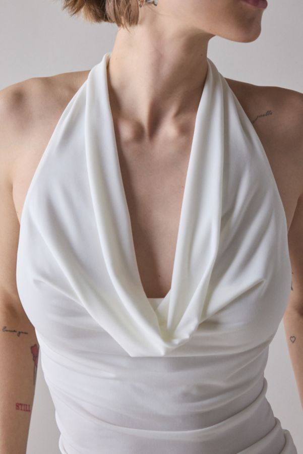 Slide View: 2: Silence + Noise Coyote Cowl Neck Halter Top