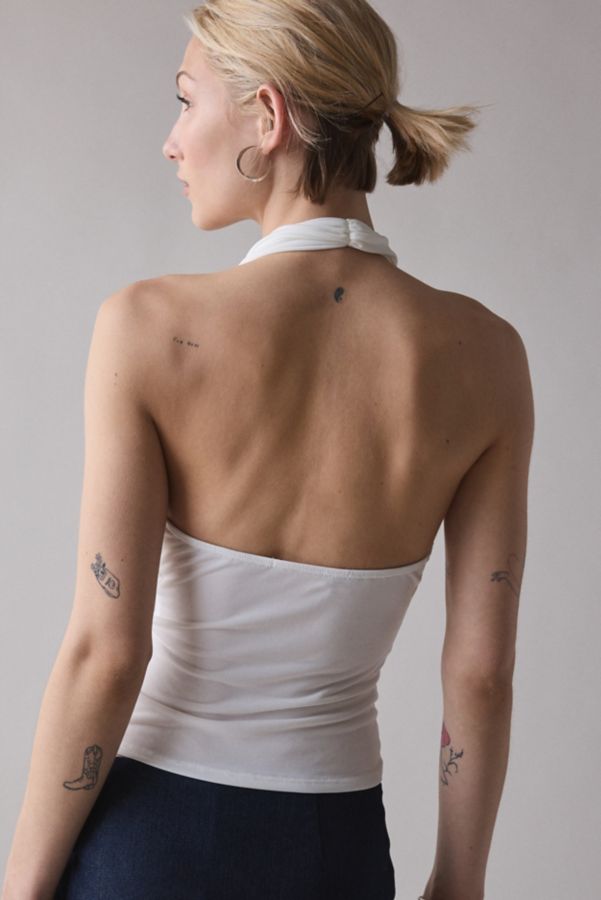 Slide View: 4: Silence + Noise Coyote Cowl Neck Halter Top