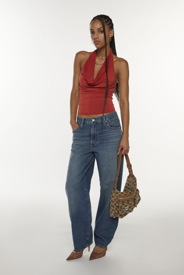 Slide View: 2: Silence + Noise Coyote Cowl Neck Halter Top