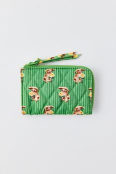 Slide View: 1: Vera Bradley UO Exclusive Zip Card Keyring Pouch