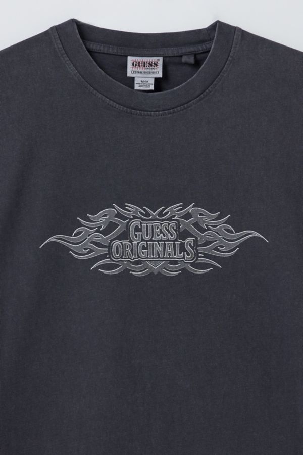 Slide View: 2: GUESS Tattoo Logo Graphic Tee