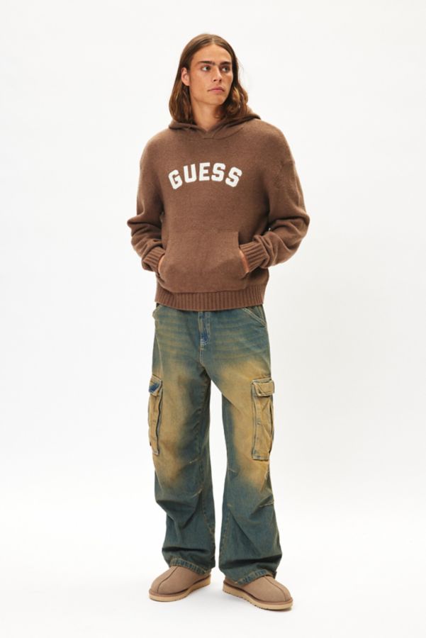 Slide View: 3: GUESS ORIGINALS Logo Hoodie Sweater