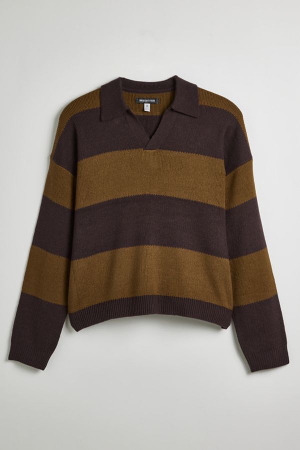 Slide View: 2: UO Benson Rugby Cropped Striped Sweater