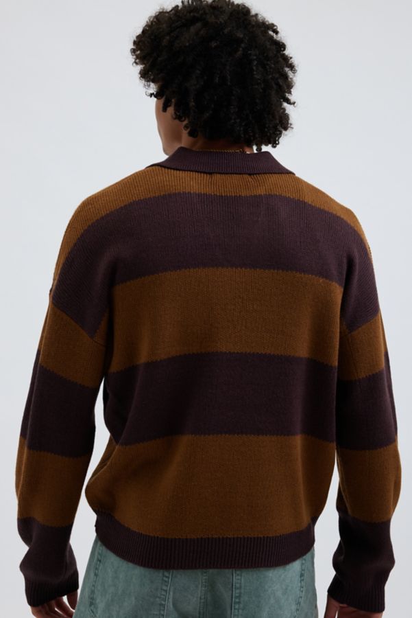 Slide View: 3: UO Benson Rugby Cropped Striped Sweater