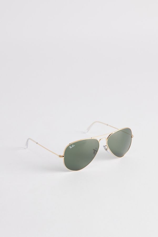 Slide View: 2: Ray-Ban Large Metal Aviator Sunglasses