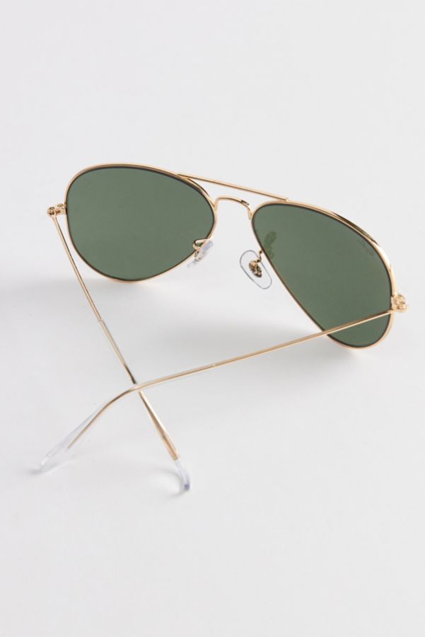 Slide View: 4: Ray-Ban Large Metal Aviator Sunglasses