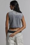 Thumbnail View 4: One Teaspoon Island Blue Cropped Denim Utility Vest