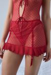 Thumbnail View 1: Only Hearts CouCou Lola Sheer Swiss Dot Mesh Garter Mini Skirt