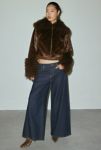 Thumbnail View 2: Silence + Noise Pony Faux Fur Cropped Jacket